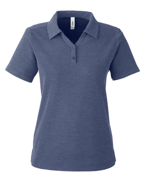 Ladies' Fusion ChromaSoft™ Pique Polo - Classic Navy Hth