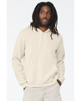 Unisex Sponge Fleece Pullover Hoodie - Natural