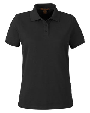 Ladies' Valiant Cotton Snag Protect Polo - Black