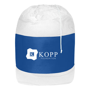 Mesh Laundry Bag - HT_3070 - Royal With White
