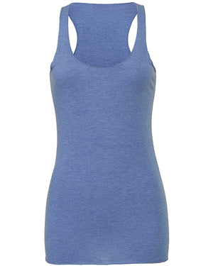 Ladies' Triblend Racerback Tank - Blue Triblend