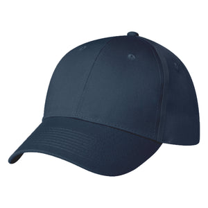 6 Panel Polyester Cap - Navy Blue