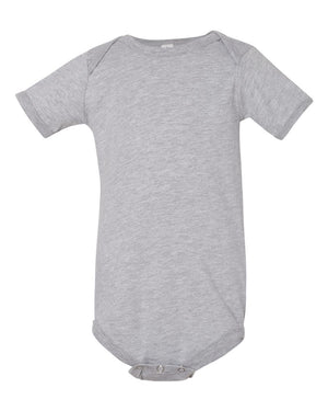 BELLA + CANVAS Infant Jersey Short-Sleeve One-Piece - Athletic Heather