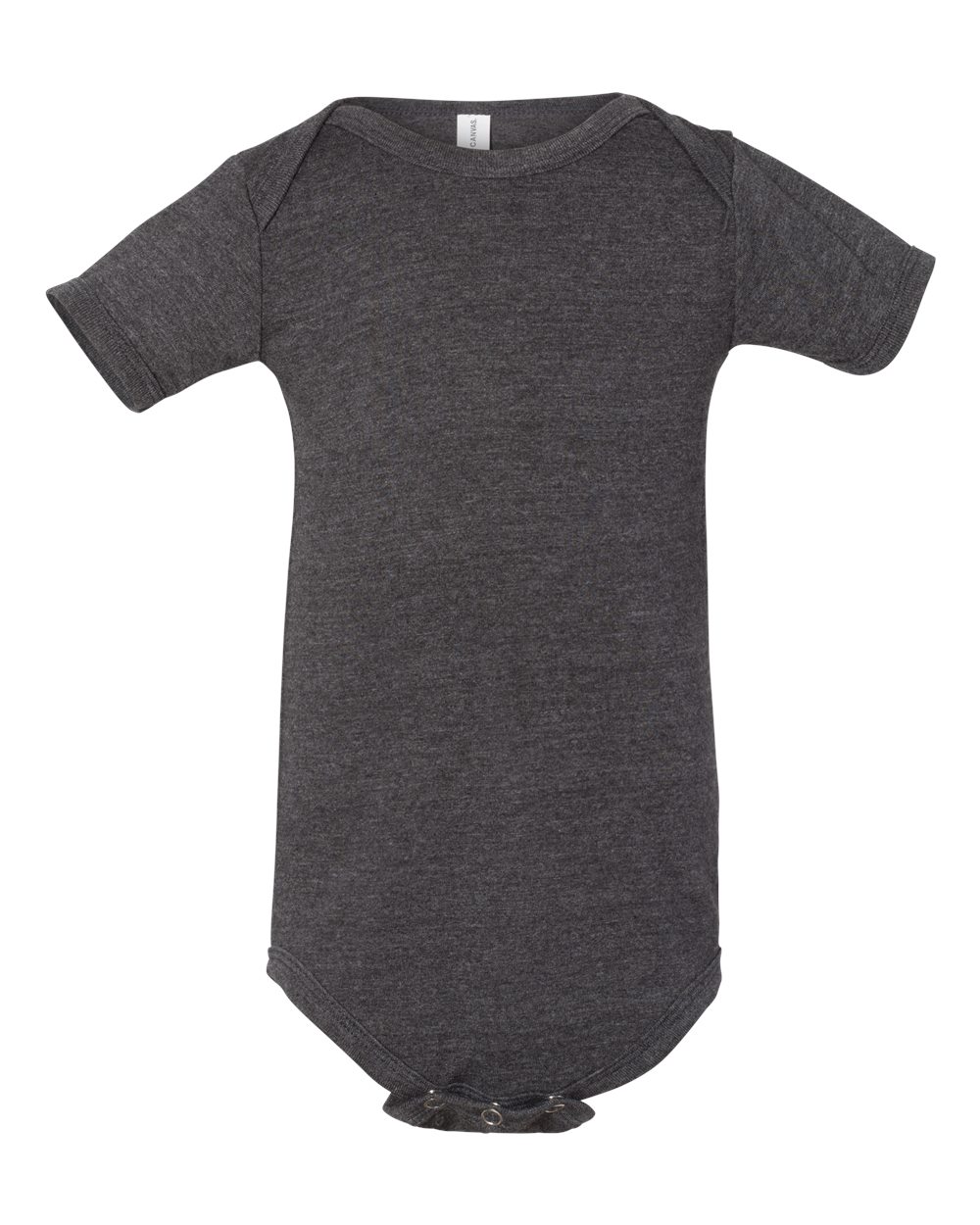BELLA + CANVAS Infant Jersey Short-Sleeve One-Piece - Dark Grey Heather