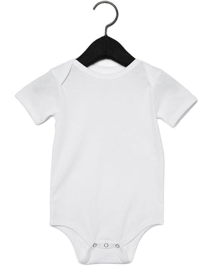 BELLA + CANVAS Infant Jersey Short-Sleeve One-Piece - White
