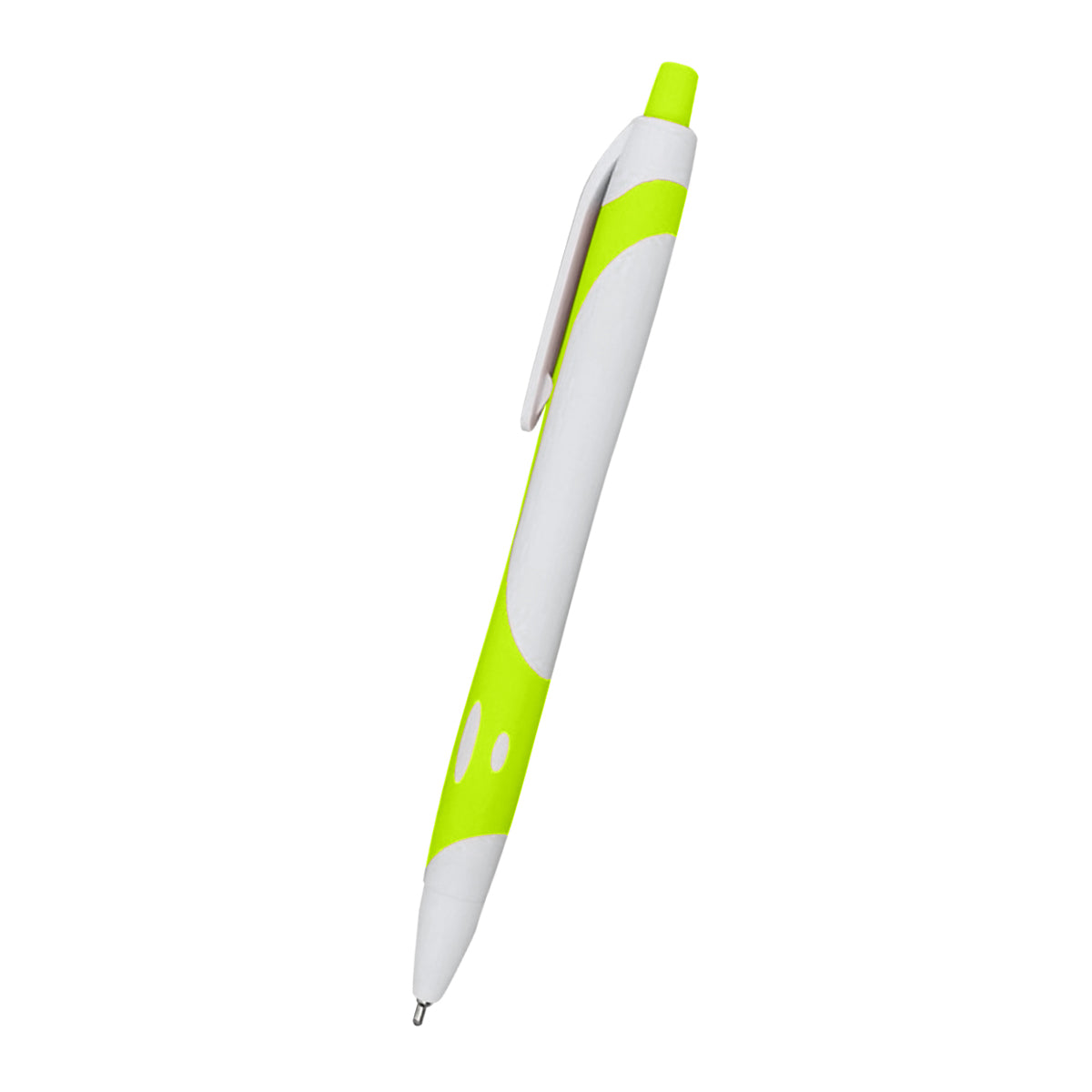 Maverick Sleek Write Pen - White With Lime