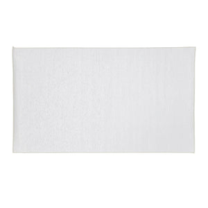 51" X 31 ½" Washable Rug - White