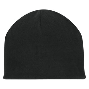 Double Layer Fleece Beanie - Black