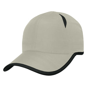 Hit-Dry Contrasting Cap - Gray With Black