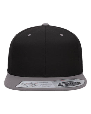 Flexfit Adult Wool Blend Snapback Cap - Black/ Grey
