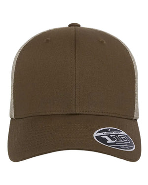 Flexfit Adult 110® Mesh Cap - Coyote Brown/ Khaki
