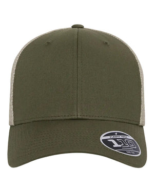 Flexfit Adult 110® Mesh Cap - Olive/ Khaki