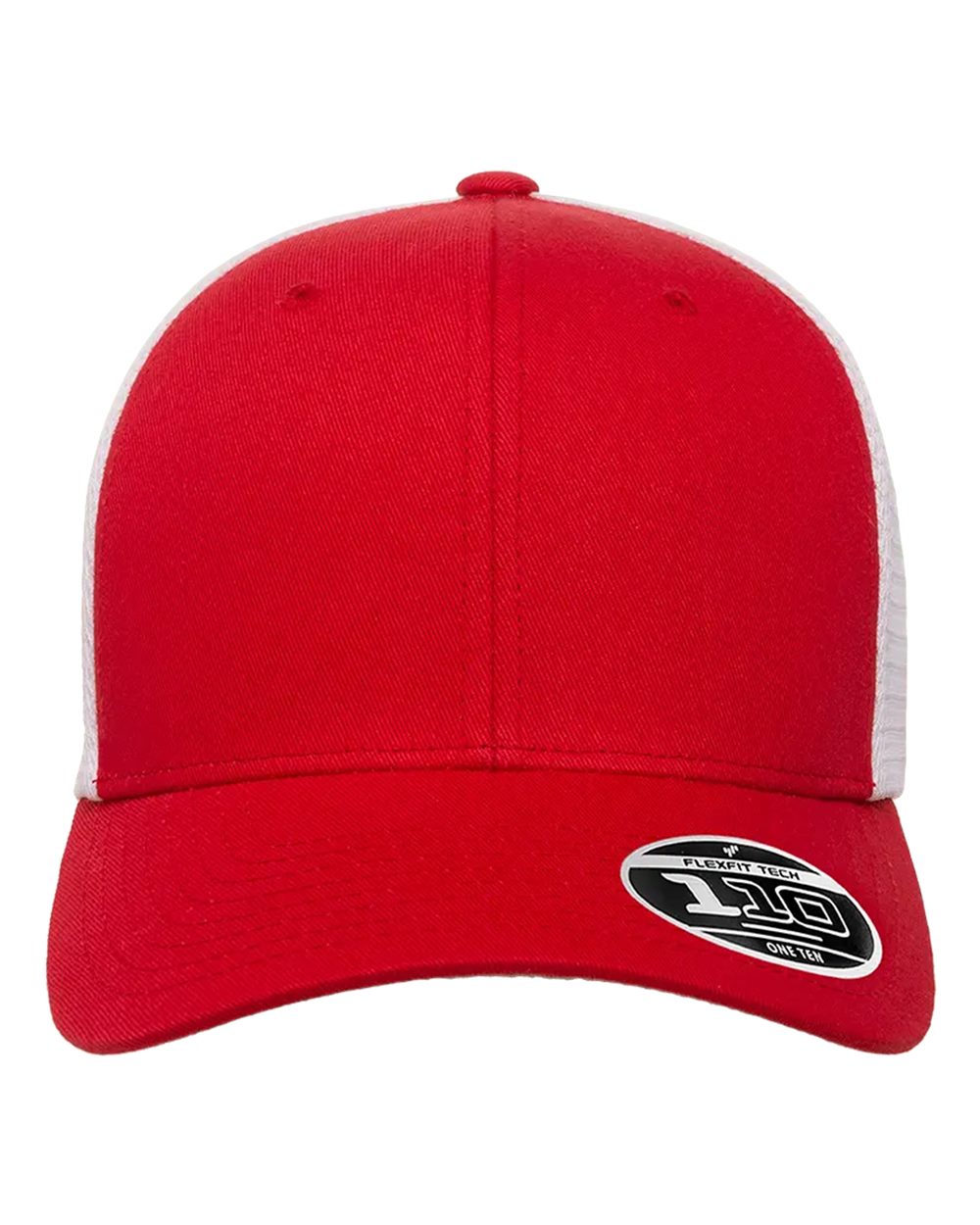 Flexfit Adult 110® Mesh Cap - Red/ White