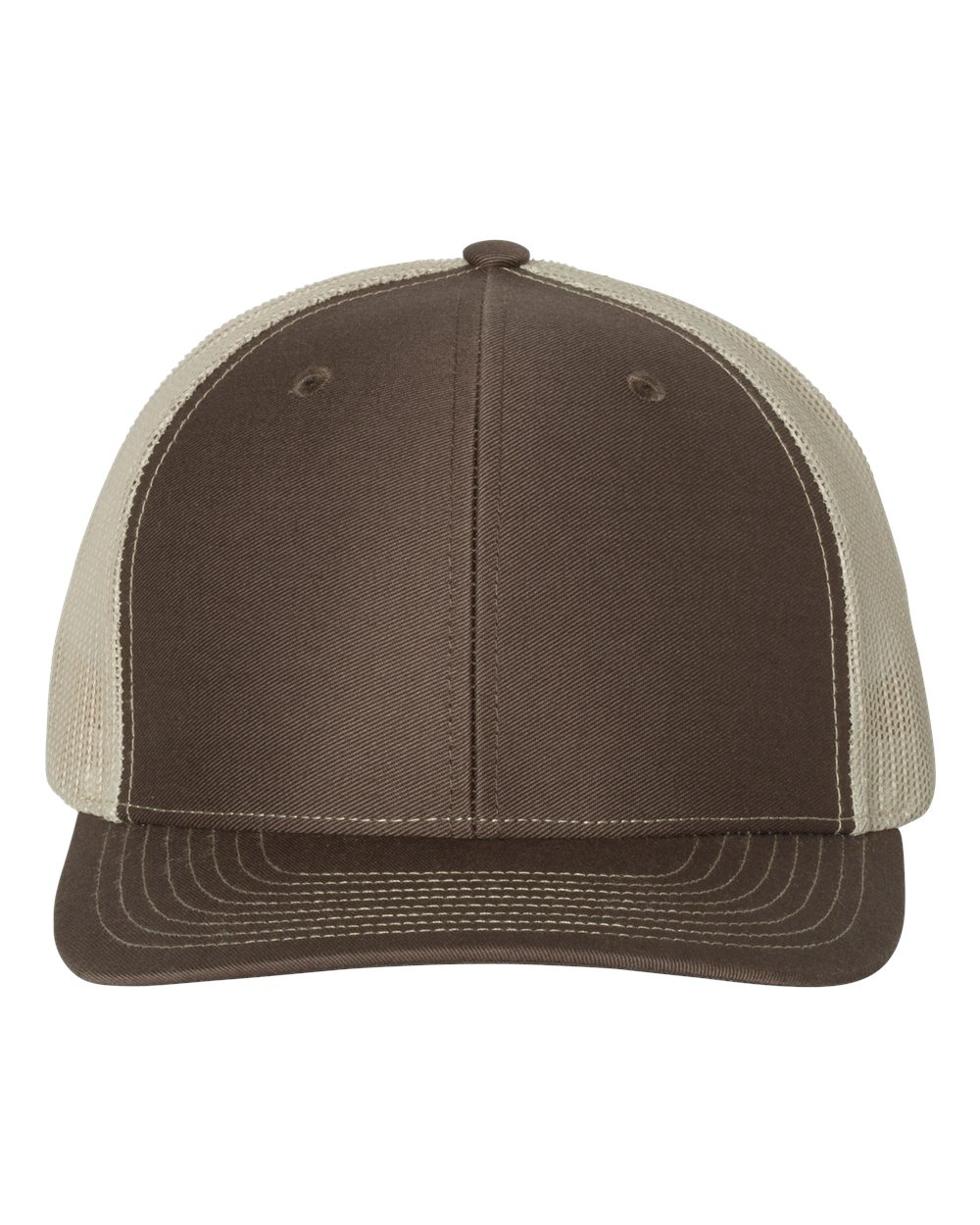 Richardson 112 Adjustable Snapback Trucker Cap - Brown/ Khaki