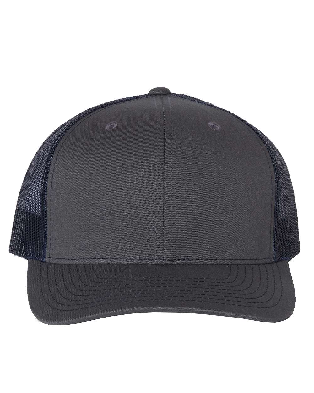 Richardson 112 Adjustable Snapback Trucker Cap - Charcoal/ Navy