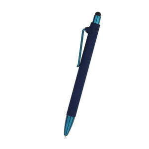 Sonnie Rubberized Pen - Navy Blue