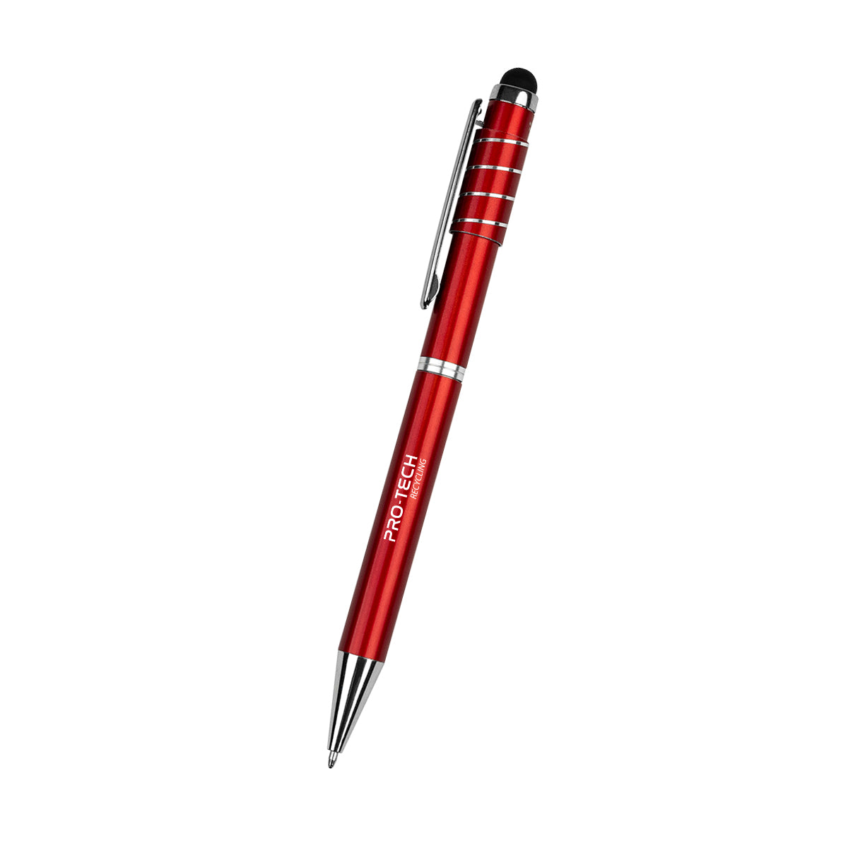 Recycled Aluminum Spinner Pen With Stylus