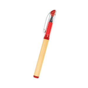 HARPER BAMBOO GEL PEN - Red