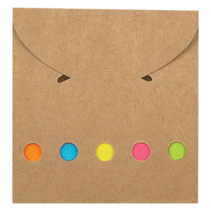Sticky Notes And Flags In Pocket Case - Natural