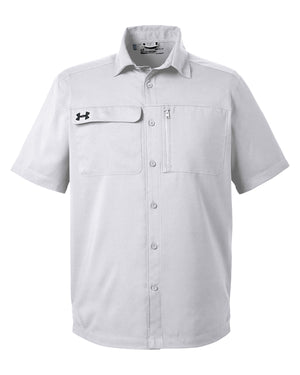 Under Armour Men's Motivate Coach Woven Shirt - Halo Grey/ Steel Grey