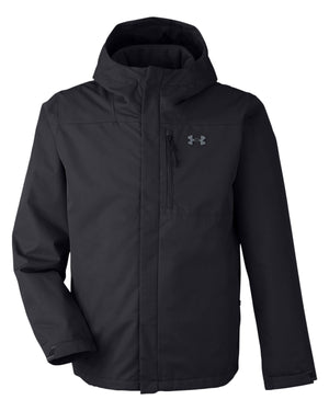 Under Armour Men's Porter 3-In-1 2.0 Jacket - Black/ Pitch Grey