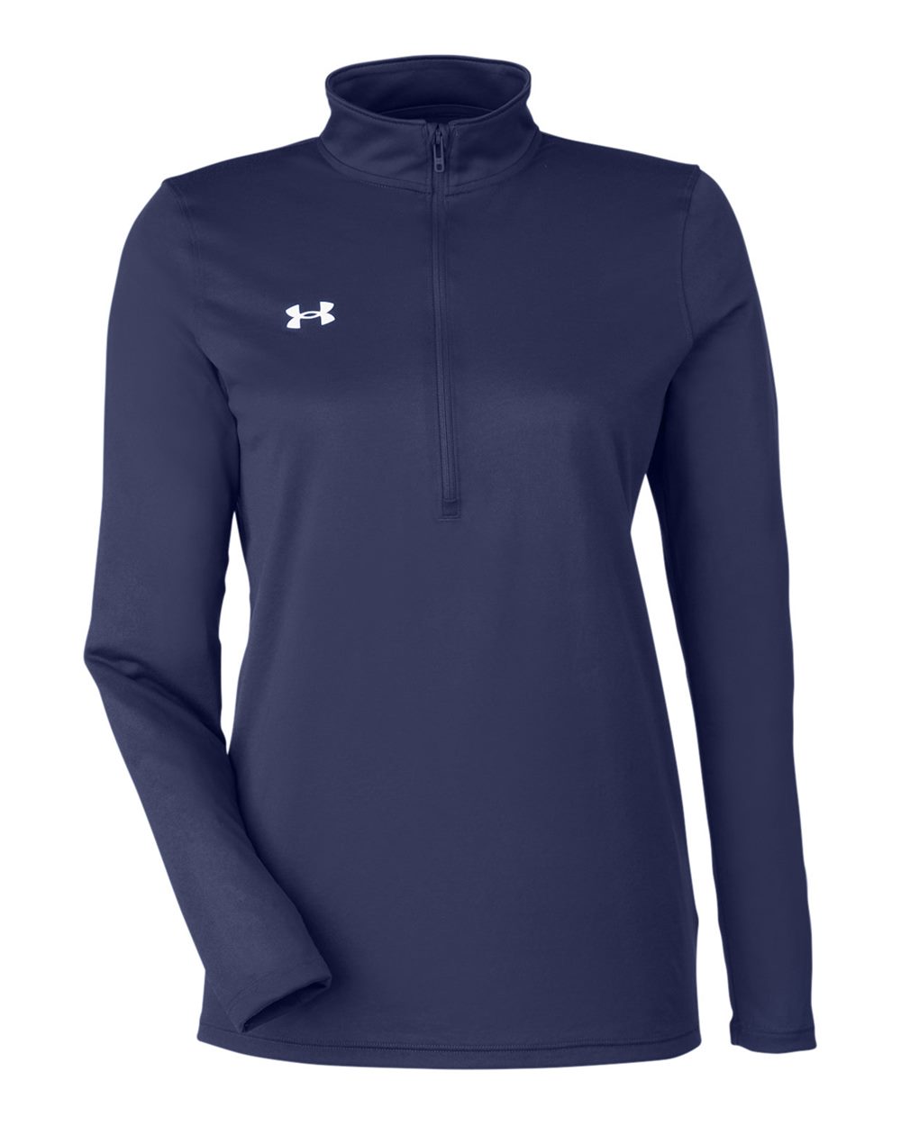 Under Armour Ladies' Team Tech Half-Zip - Midnight Navy/ White