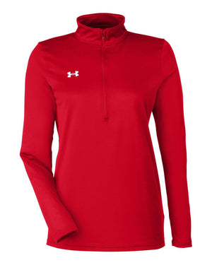 Under Armour Ladies' Team Tech Half-Zip - Red/ White