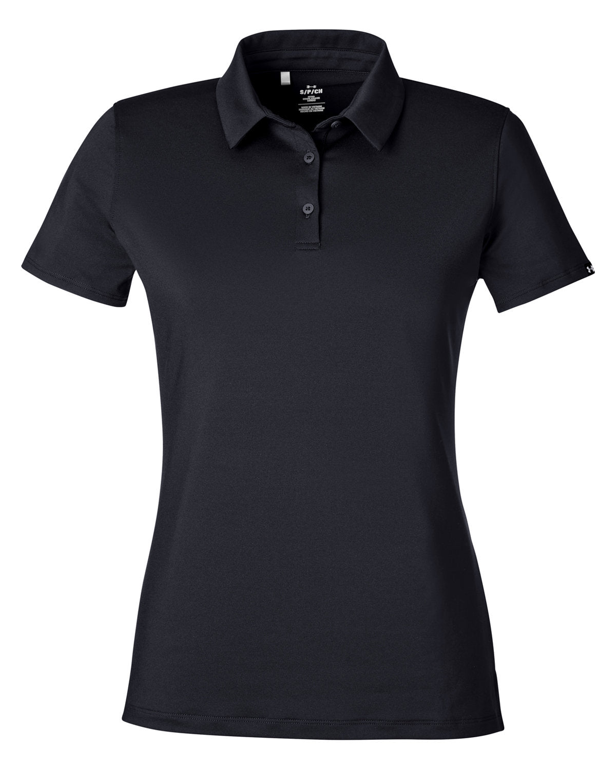 Under Armour Ladies' Recycled Polo - Black/ Black