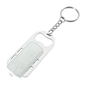Bottle Opener Key Light - White