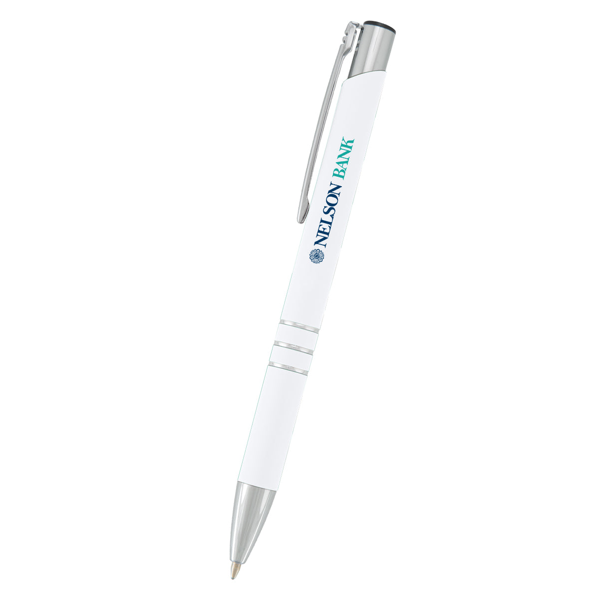 Softex Full Color Dash Pen - White With Blue
