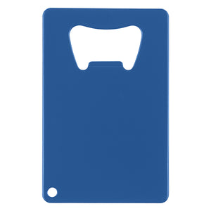 Credit Card Shaped Bottle Opener - Blue