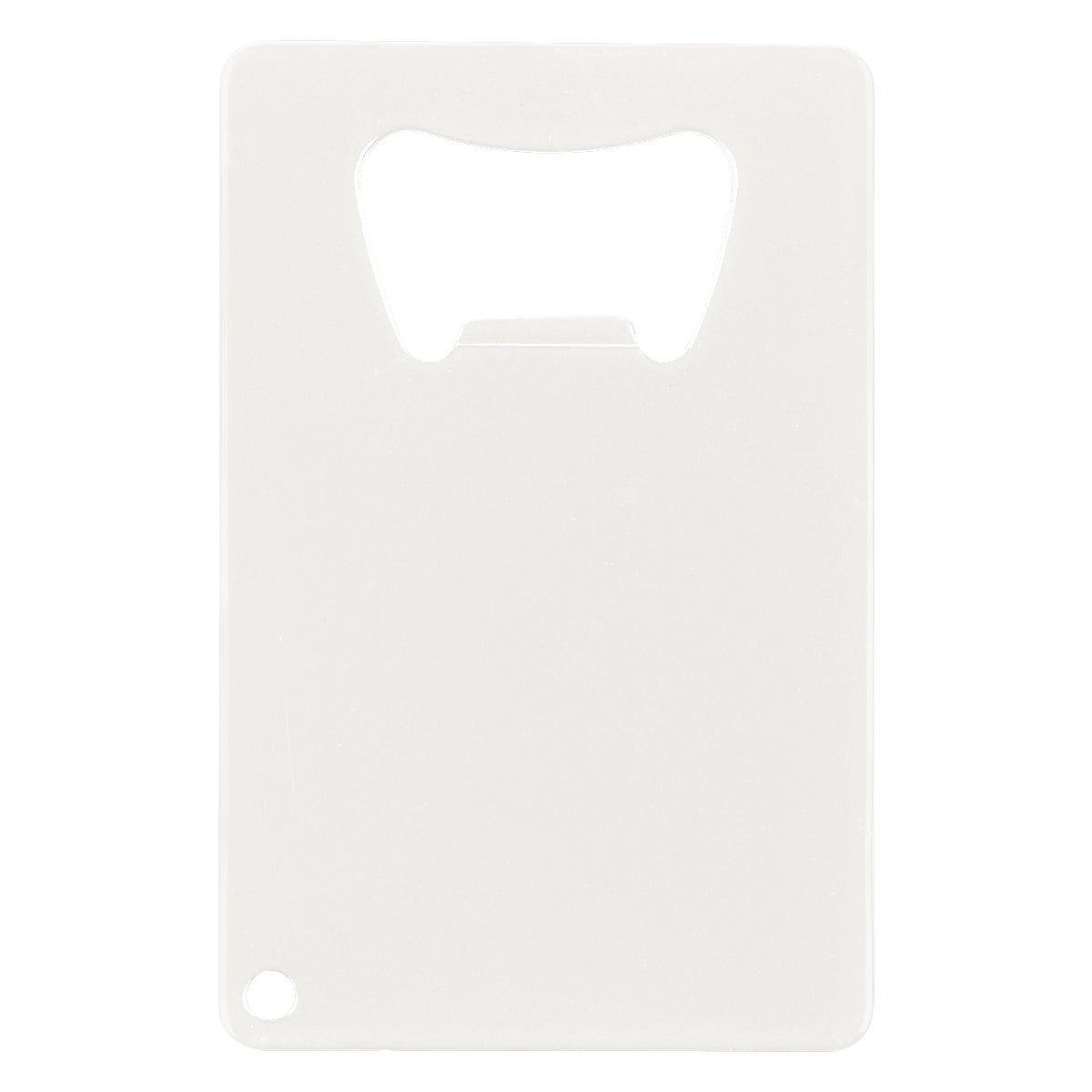 Credit Card Shaped Bottle Opener - White