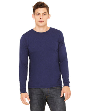Unisex Triblend Long-Sleeve T-Shirt - Navy Triblend