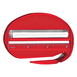 3-In-1 Letter Opener - Translucent Red