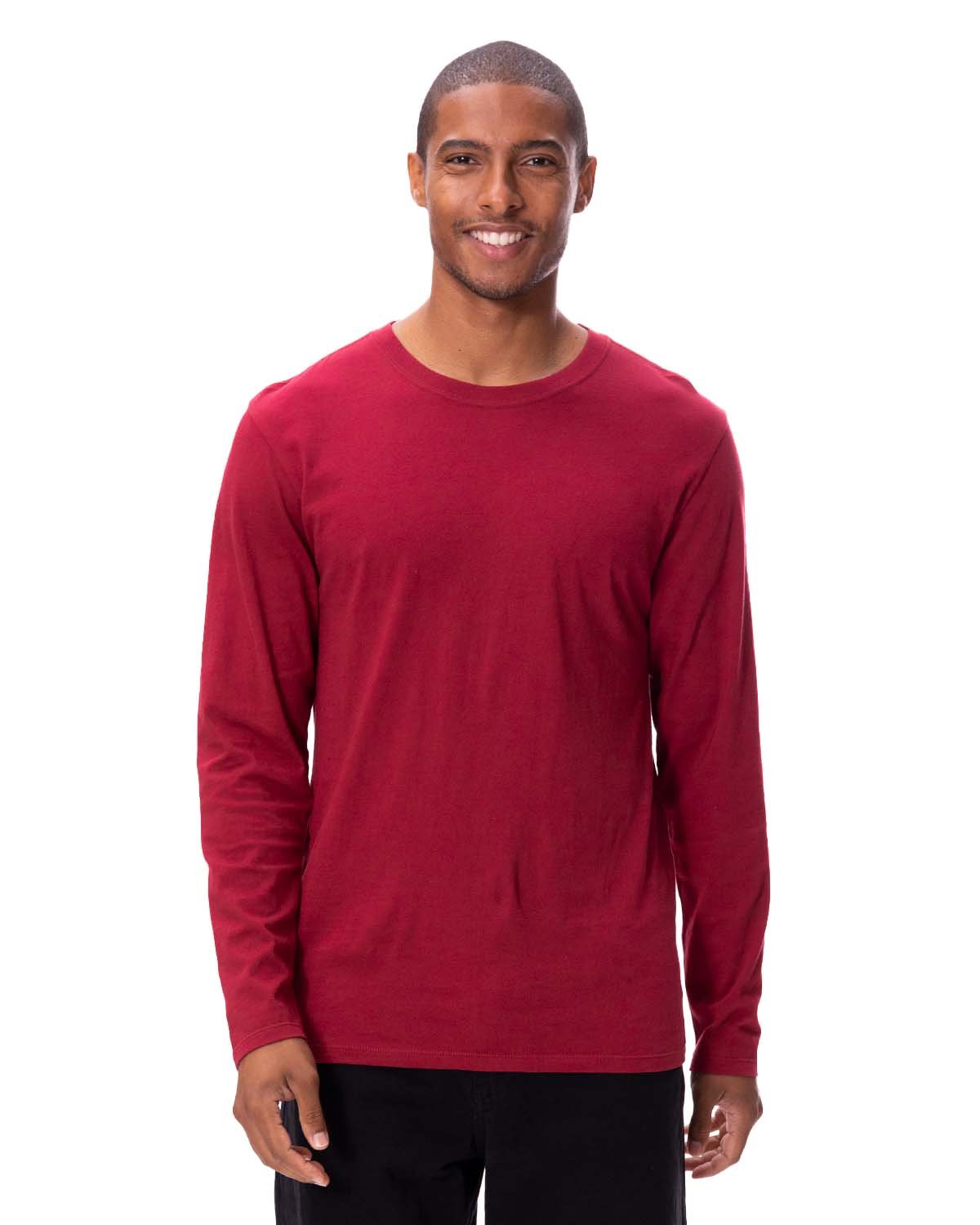 Threadfast Unisex Ultimate Long-Sleeve T-Shirt - Burgundy