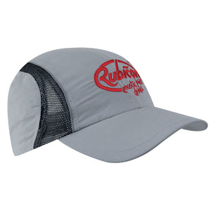 4 Panel Sports Cap with Mesh Inserts and Frabic Covered Touch Strap