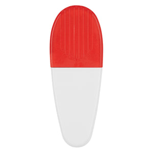 Alligator Clip - White With Red