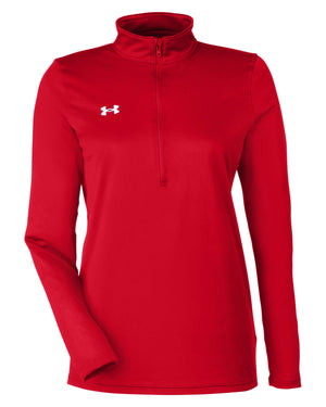 Ladies' Team Tech Half-Zip - Red