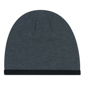 Acrylic/Polyester Micro Fleece Board Toque - Charcoal Gray With Black