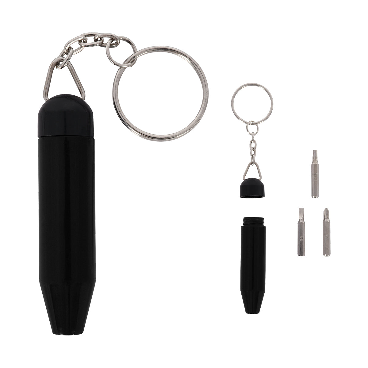 Mini Tool Keychain Kit - Black