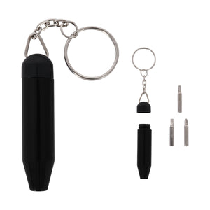 Mini Tool Keychain Kit - Black