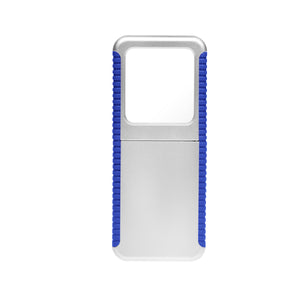 Magnifier And Light - Silver With Blue