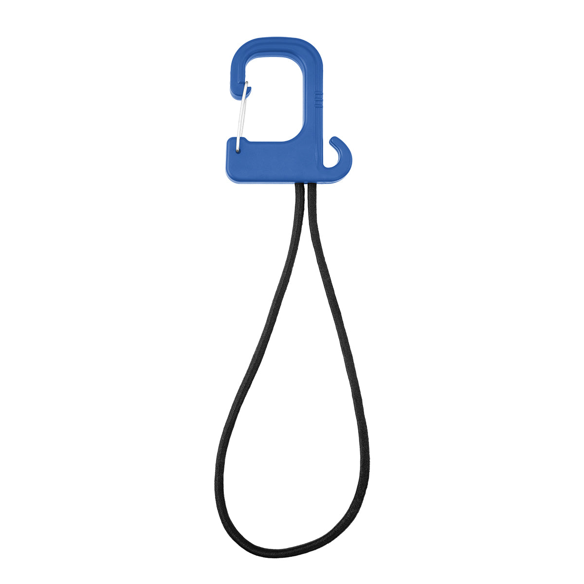 Stretch Cord Hook With Carabiner - Royal Blue