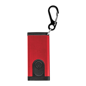 Slim Rechargeable Cob Flashlight - Metallic Red