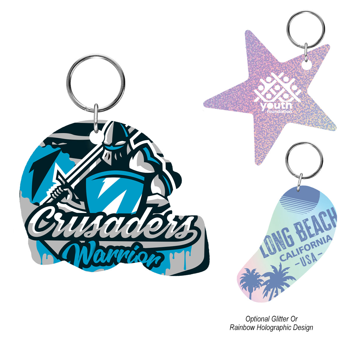 Acrylic Key Tag - Custom Shape 6"