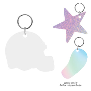 Acrylic Key Tag - Custom Shape 6" - Acrylic