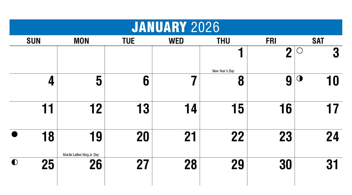 Scenes of America 2026 Promotional Desk Calendar