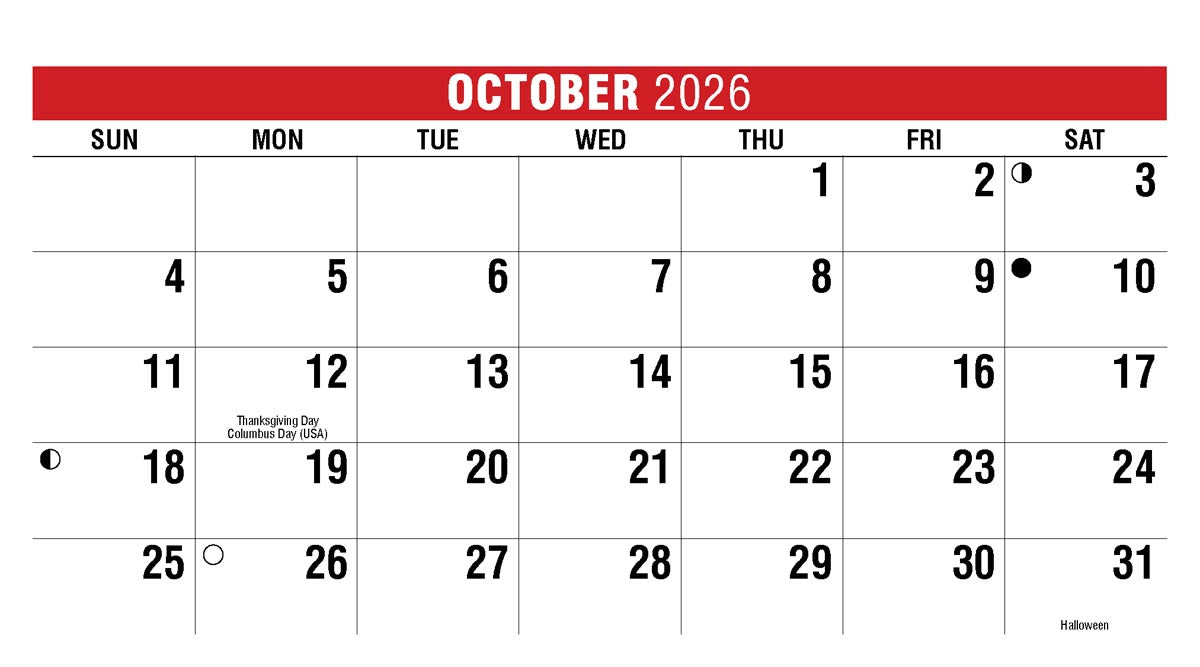 Scenes of Canada 2026 Promotional Desk Calendar