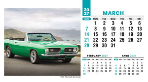Classic Cars 2027 Promotional Desk Calendar
