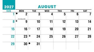 Classic Cars 2027 Promotional Desk Calendar